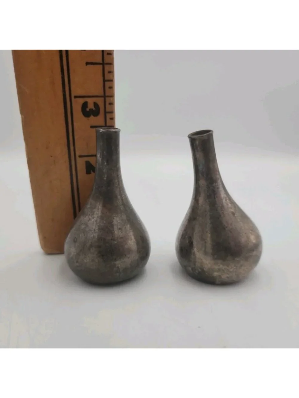 Dansk Designs Silver Plated Onion Teardrop Candle Stick Taper Holder 2.5” Set 2